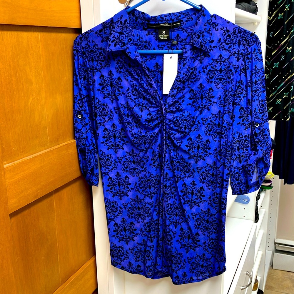 Deep Blue button up